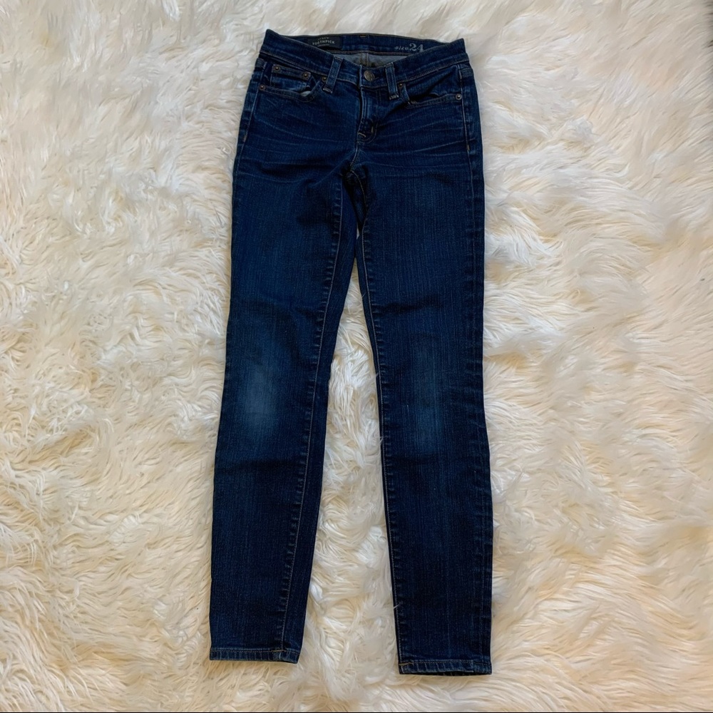 J. Crew Toothpick Skinny Dark Wash Jeans